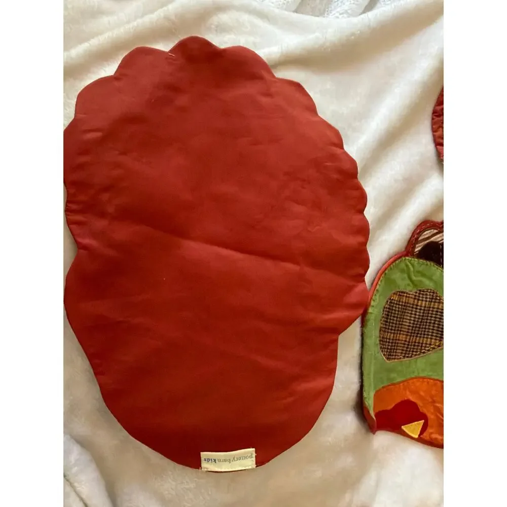 Pottery Barn Kids Turkey Placemats Set of 4 Thanksgiving Fall Harvest Decor